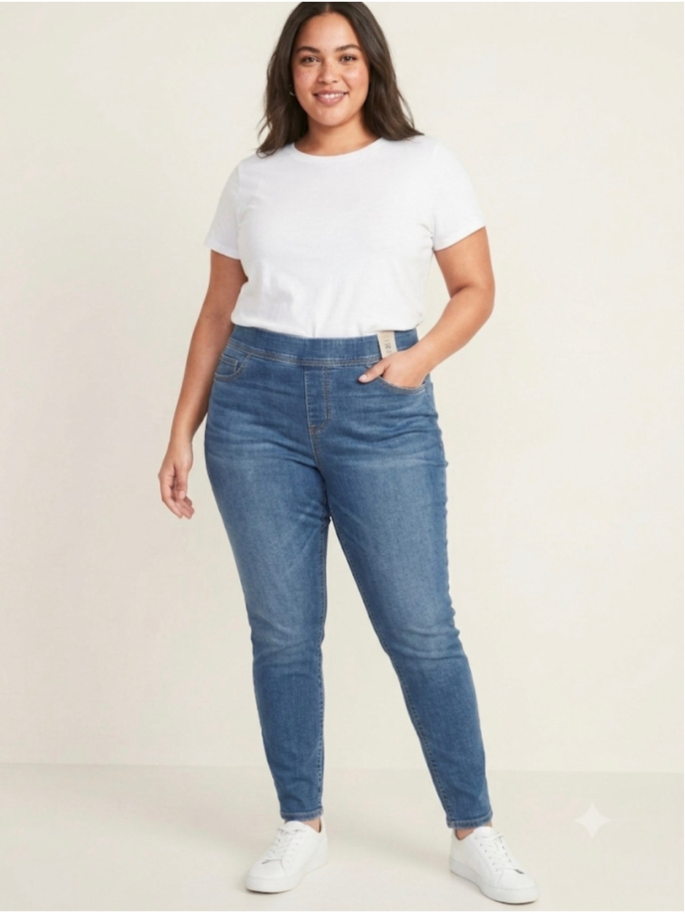 NWT Torrid Plus Size 3 (22) Blue Lean Jean Skinny Super Soft Mid-Rise Jeans